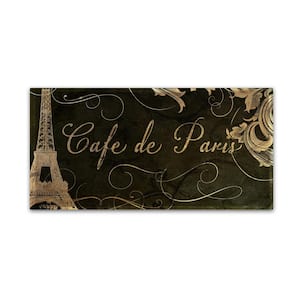 24 in. x 47 in. "Cafe De Paris" by Color Bakery Printed Canvas Wall Art