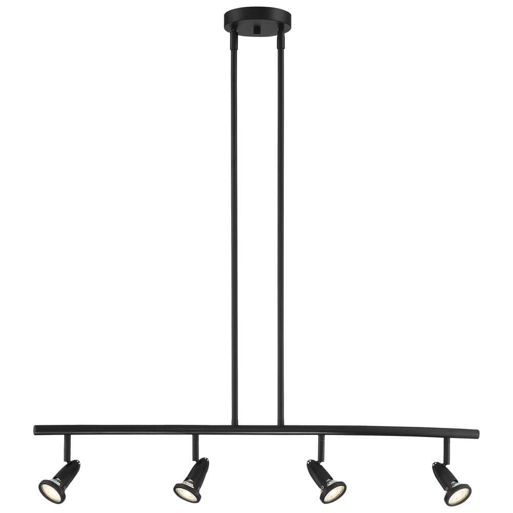 Cobra Black Steel Adjustable Linear LED Spot Light Pendant