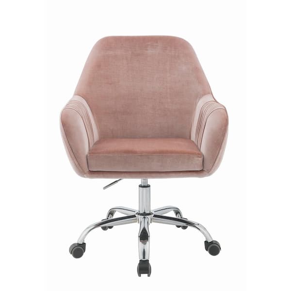 Acme Furniture 27 in. Width Big and Tall Dusky Rose Fabric Task Chair