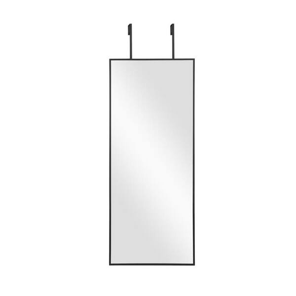 Dovelina 43 in. H x 16 in. W Modern Rectangle Metal Framed Wall Mirror Door Mirror