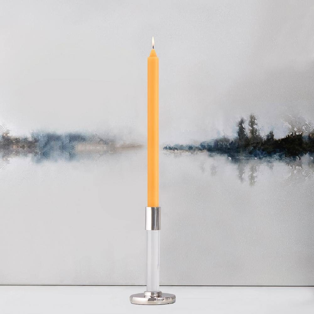 Butterscotch Beeswax 12-Inch Taper Candles Set