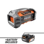 18V Hybrid Jobsite Radio with Bluetooth Wireless Technology with 18V Lithium-Ion 4.0 Ah Battery