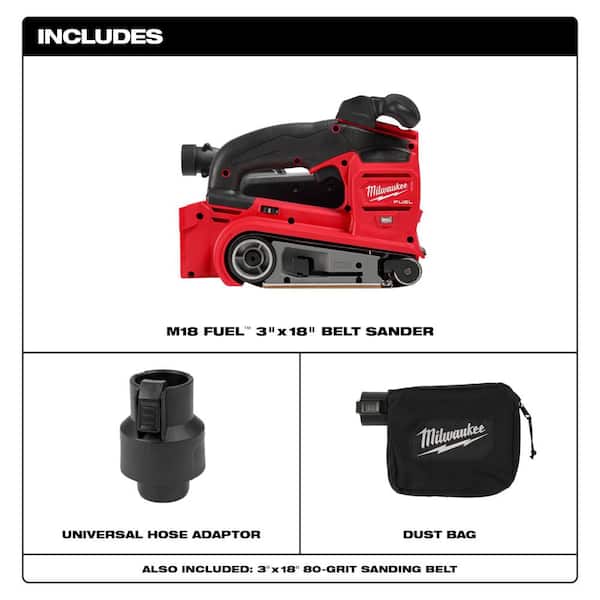 M18 FUEL 18-Volt Lithium-Ion Brushless Cordless Compact Router, Jigsaw and Belt Sander