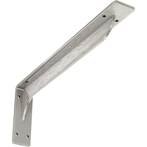 2 in. W x 6-1/2 in. H x 18 in. D Stainless Embrey Steel Bracket