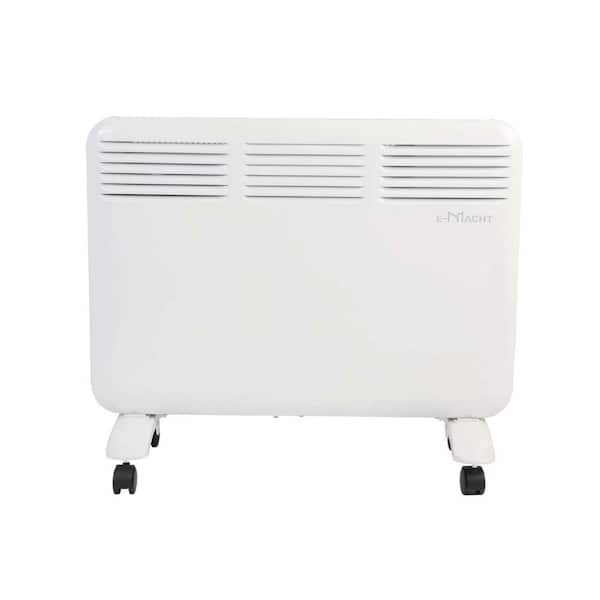 Edendirect 1000-Watt Electric Convector Heater with Wheels Freestanding/Wall Mounted Smart Space Heater Panel