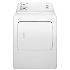 6.5 cu. ft. 240-Volt White Electric Vented Dryer with Automatic Dry Cycles