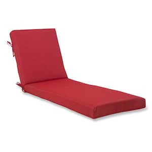 47 in. x 21 in. x 4 in. Outdoor Chaise Cushion in Chili