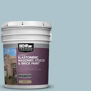 5 gal. #MS-71 Pacific Blue Elastomeric Masonry, Stucco and Brick Exterior Paint