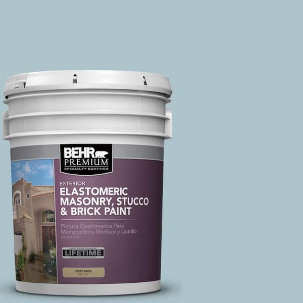 5 gal. #MS-71 Pacific Blue Elastomeric Masonry, Stucco and Brick Exterior Paint