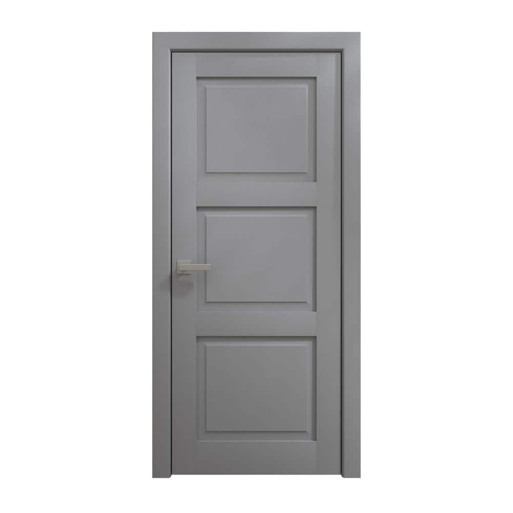 32 in. x 96 in. Painted Black Oak Solid Wood Swing Door with Hardware price history on PriceWatchPro