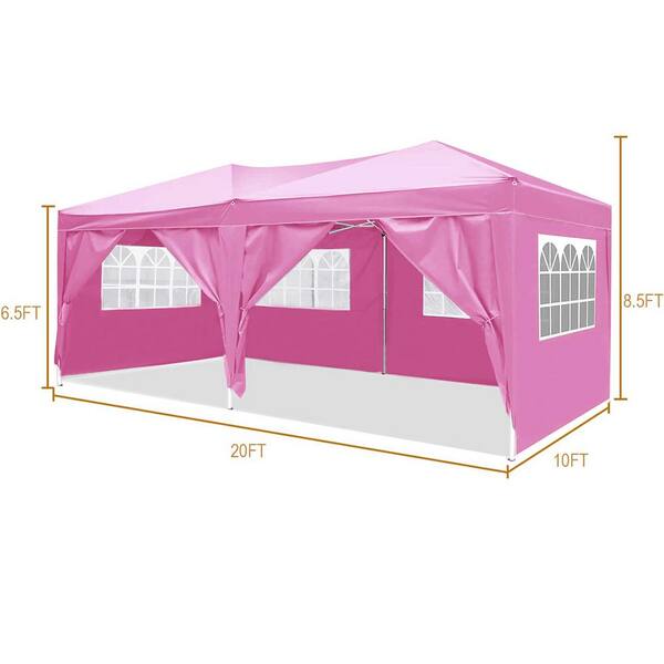 TARP GLASS ホワイト&amp;ピンク 2個セット Pink Finish Flat roof outdoor canopy Tent with silver-coated