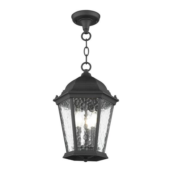 Livex Lighting Hamilton 3 Light Textured Black Outdoor