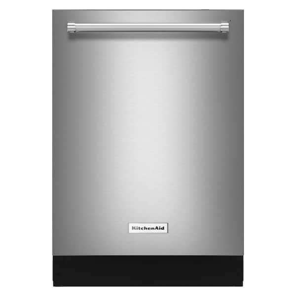 KitchenAid 24 in. Stainless Steel Top Control Dishwasher with Stainless Steel Tub and Clean Water Wash System, 44 dBA