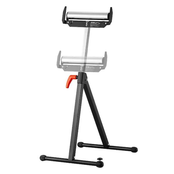250 lb Adjustable Height Folding Roller Stand for Woodworking