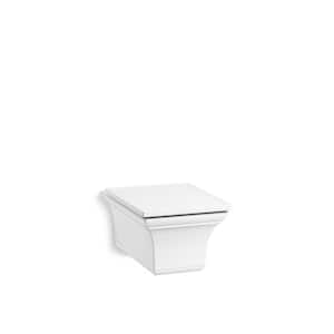 Memoirs Wall Hung 1-Piece 0.8 GPF Dual Flush Elongated Toilet in White Seat Included