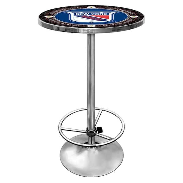 Trademark NHL Vintage New York Ranger Chrome Pub/Bar Table