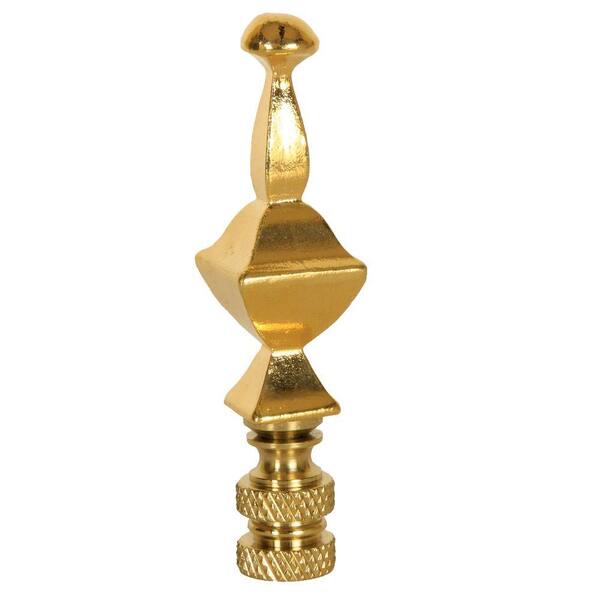 Mario Industries Polished Gold Spire Single Lamp Finial-DISCONTINUED