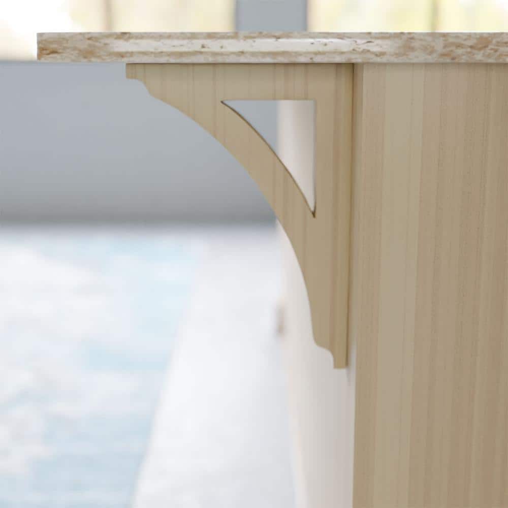 Large Rubberwood Decorative Corbel Bracket, 12" Height