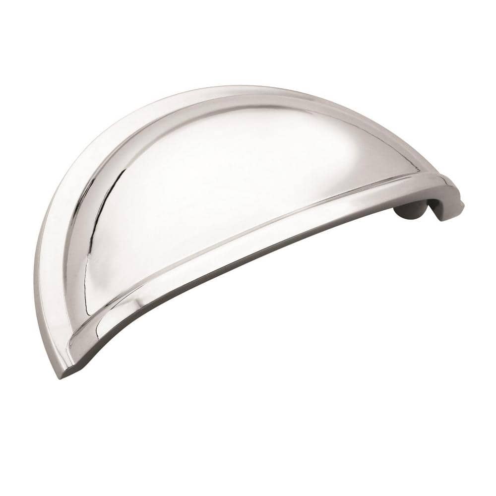 5-Pack Cup Pulls 3 in.  76mm  Traditional Polished Chrome Cabinet Cup Pulls