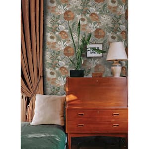 Poppy Fields Linen Peel and Stick Wallpaper