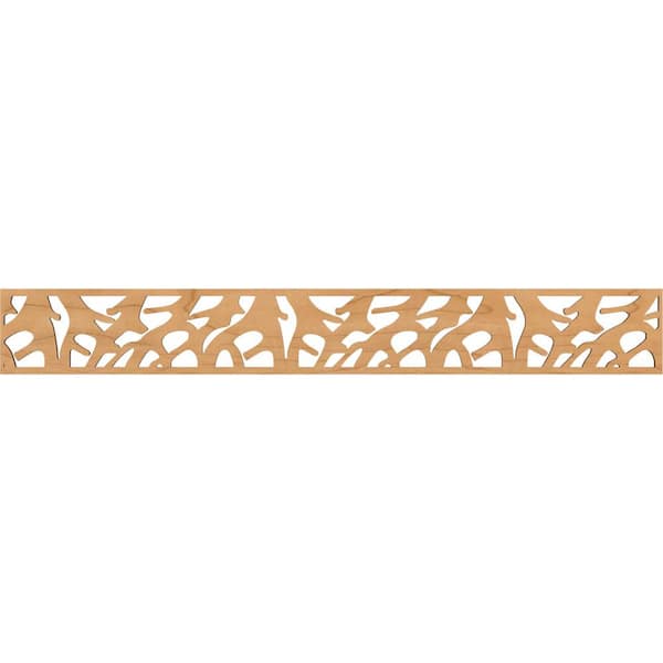 Ekena Millwork Manton Fretwork 0.25 in. D x 46.5 in. W x 6 in. L Maple Wood Panel Moulding