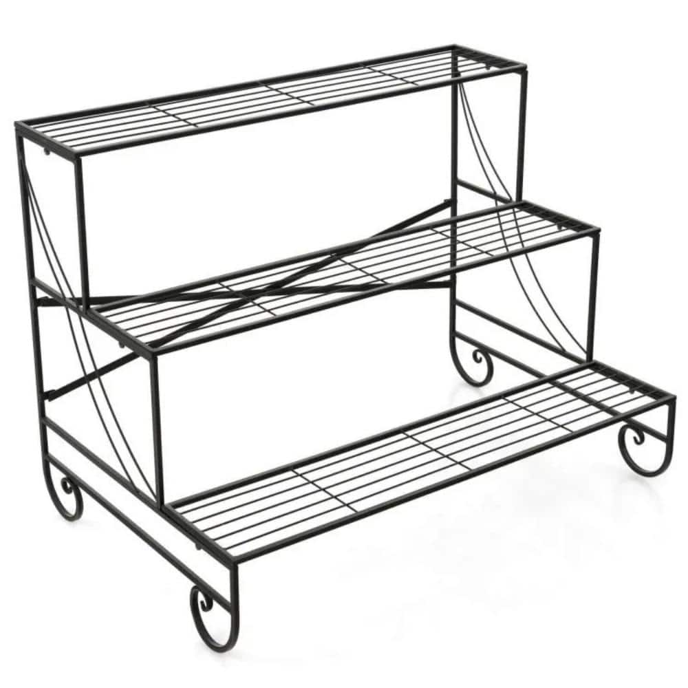 3-Tier Metal Plant Stand with Grid Shelf price history on PriceWatchPro