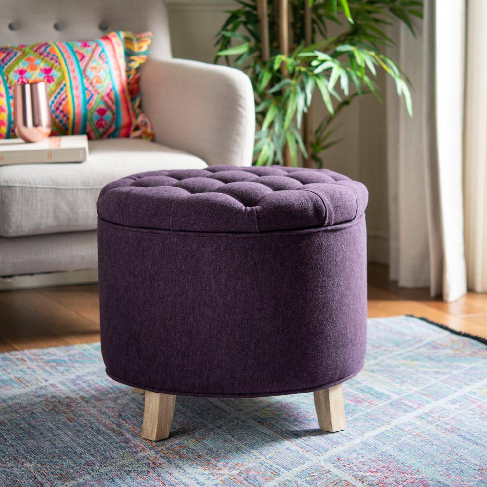 Amelia Plum Storage Ottoman