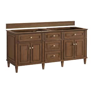Lorelai 71.88 in. W x 23.5 in. D x 32.88 in. H Bath Vanity Cabinet without Top in Mid-Century Walnut