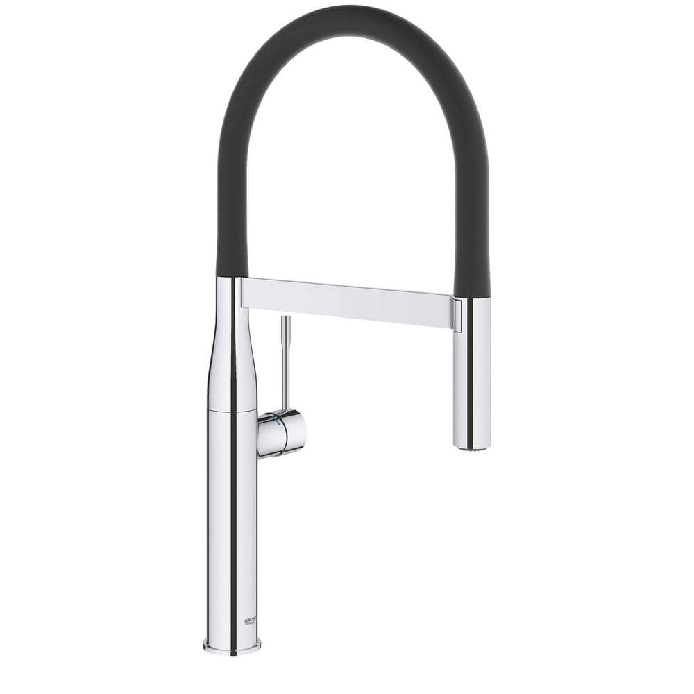 Modern Chrome Kitchen Faucet with 360° Swivel and Pull-Down Spray