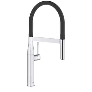 Essence New Single-Handle Pull-Down Sprayer Kitchen Faucet in Starlight Chrome