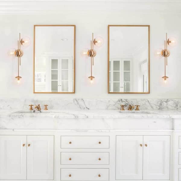 LNC Modern Gold Bathroom Vanity Light 3-Light Decorative Cluster