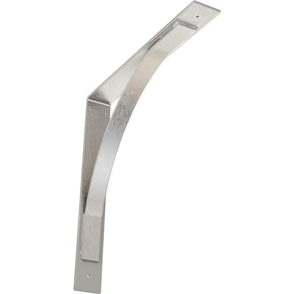 Ekena Millwork 3 in. W x 22 in. H x 22 in. D Stainless Morris Steel Bracket