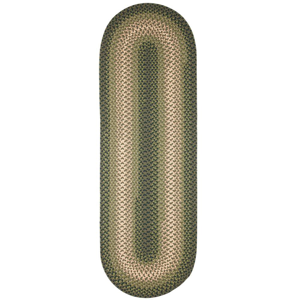 Pioneer Green Multi 2 ft. x 8 ft. Indoor/Outdoor Braided Runner Rug price history on PriceWatchPro
