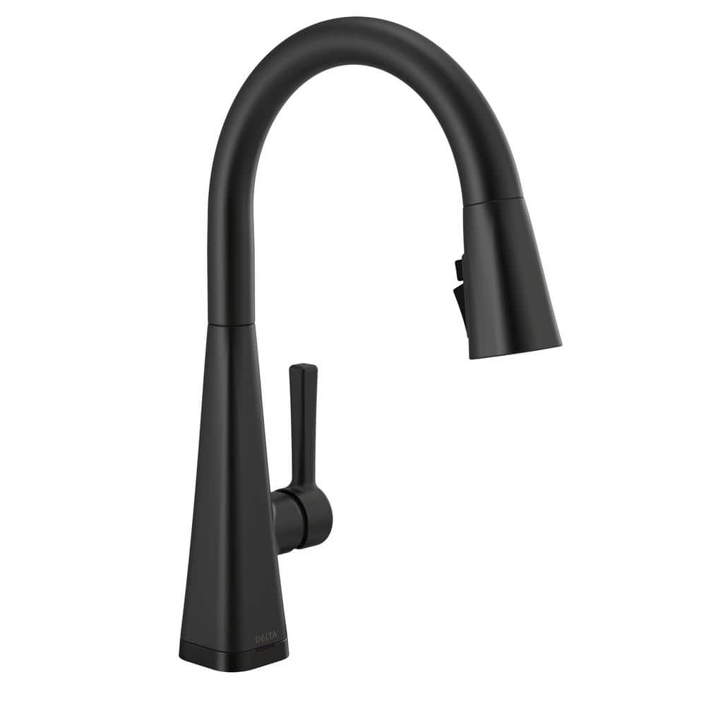Matte Black Touch Kitchen Faucet with Pull-Down Sprayer