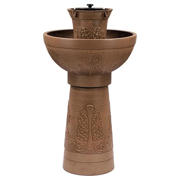 BERNINI FOUNTAINS Lecce Cordless Modular Fountain Tiered, Taupe