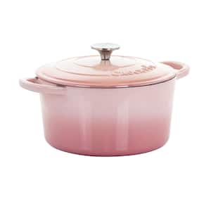 Artisan 5 qt. 2-Piece Enameled Cast Iron Dutch Oven in Blush Pink