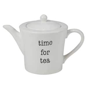 Just Words 4.5-Cup Multicolored Earthenware Teapot