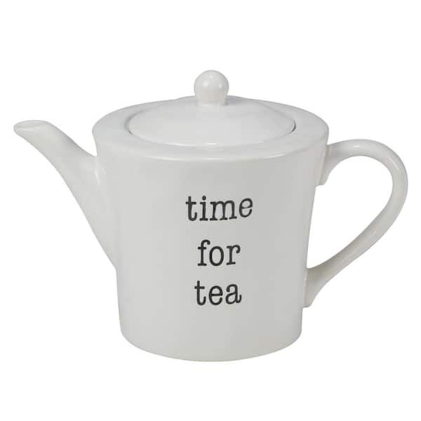 Just Words 4.5-Cup Multicolored Earthenware Teapot