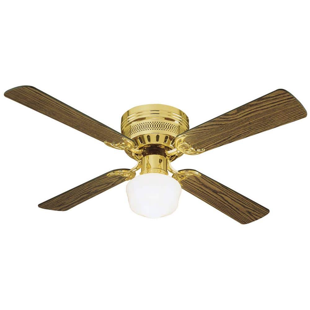 Design House Millbridge Hugger 42 in. Polished Brass Ceiling Fan with