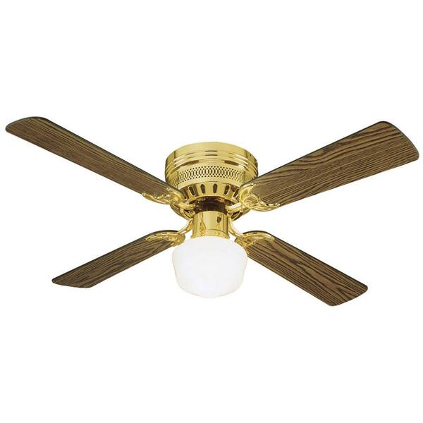 brass hugger ceiling fan