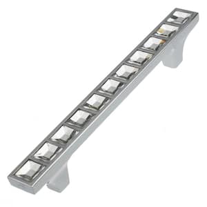 3-3/4 in. Center-to-Center Clear K9 Crystal Small Cabinet Pull (10-Pack)
