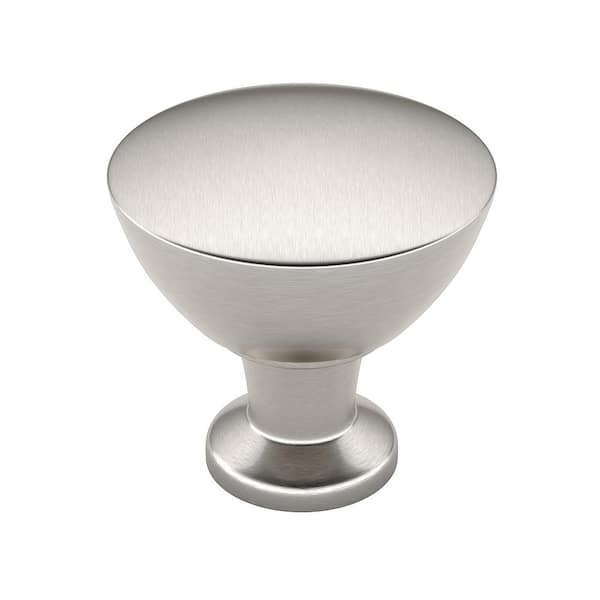 Acadia Collection 1-5/16 in. (34 mm) Modern Brushed Nickel Round Cabinet Knob