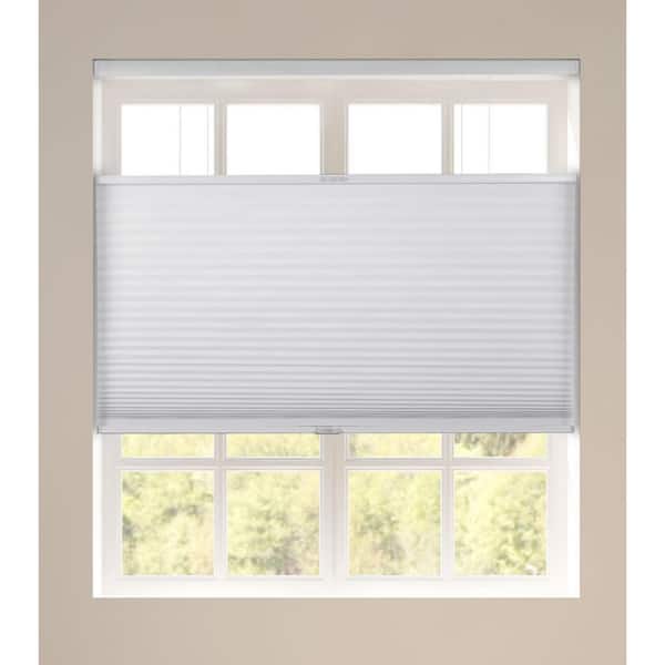 Arlo Blinds White Cordless Top Down Bottom Up Deluxe Room Darkening Polyester Cellular Shade 26.5 in. W x 60 in. L