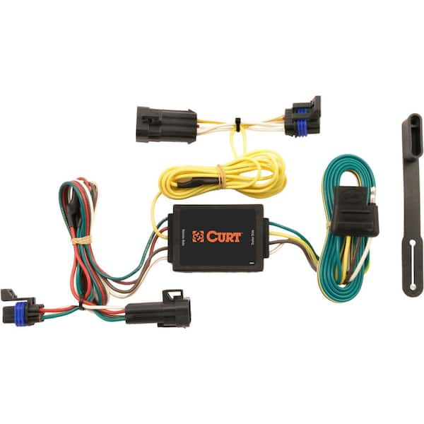 CURT Custom Vehicle-Trailer Wiring Harness, 4-Way Flat Output, Select ...