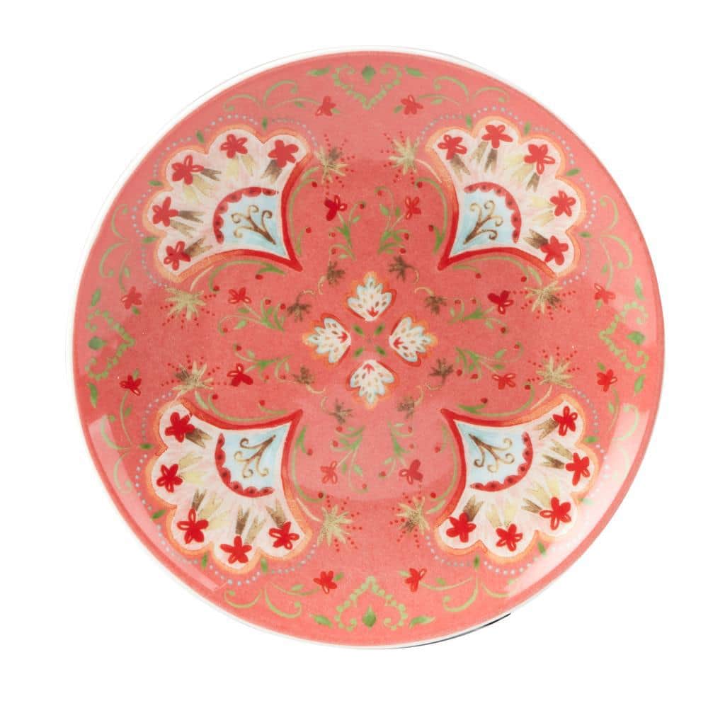 Francesca Assorted Colorful Porcelain Canape Plates Set of 6