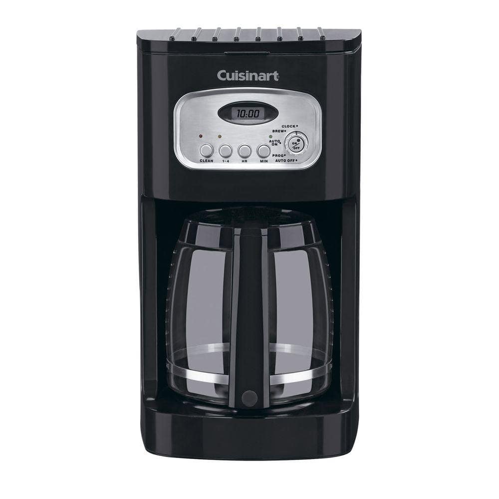 Cuisinart 12-Cup Programmable Black Drip Coffee Maker with Carafe  DCC-1100BKP1 - The Home Depot