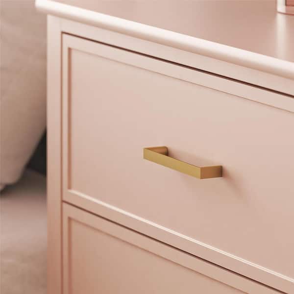 CosmoLiving by Cosmopolitan Westerleigh 4-Drawer Dresser, Pale Pink  3640350COMS - The Home Depot