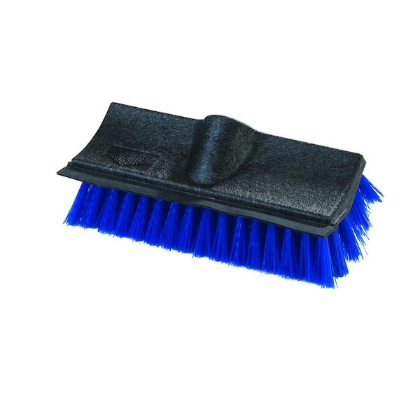Carlisle 10 in. Polypropylene Dual Surface Scrub Brush with Squeegee (12-Case)