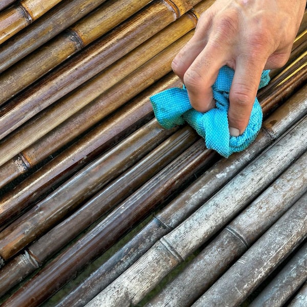 Forever Bamboo Booster Wood Oil Finish Eco-Friendly UV, Water-Resistant Bamboo Fences, Poles, Outdoor Furniture, 32 oz.