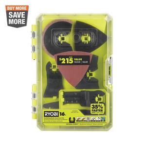 16-Piece Oscillating Multi-Tool Blade Accessory Set